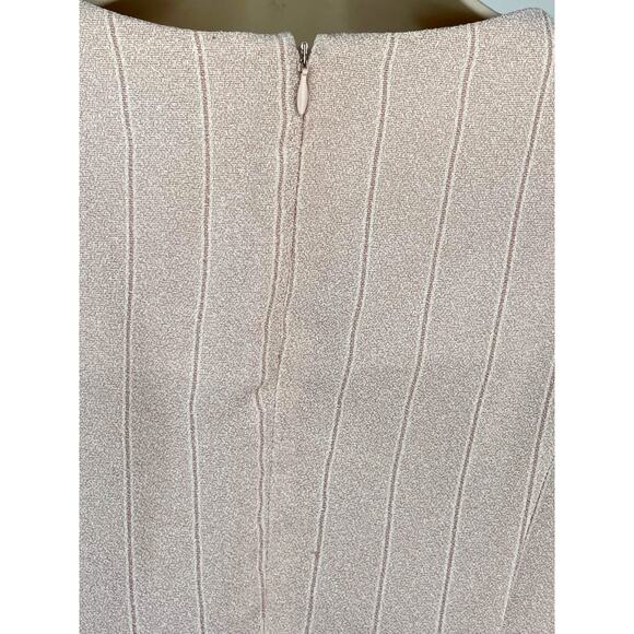 PANIZ NEW YORK, SIZE 12 CREAM COLORED DRESS, SLEEVELESS - Picture 4 of 5